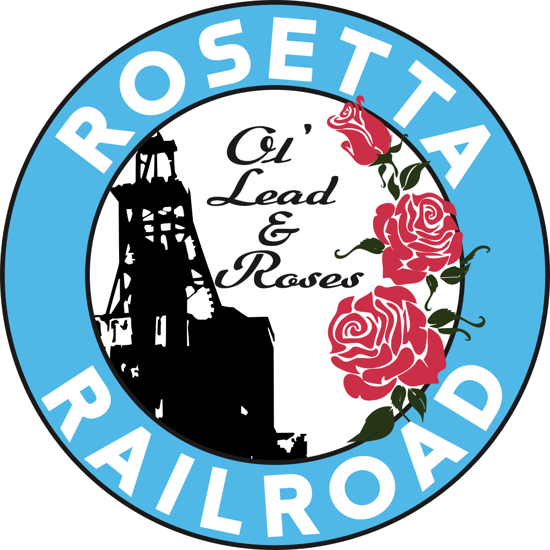 Rosetta Railroad 1930s Round Logo